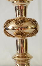 Solid silver gilt antique French Gothic Chalice.